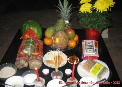 Bài cúng Giao thừa năm Quý Mão - 2023